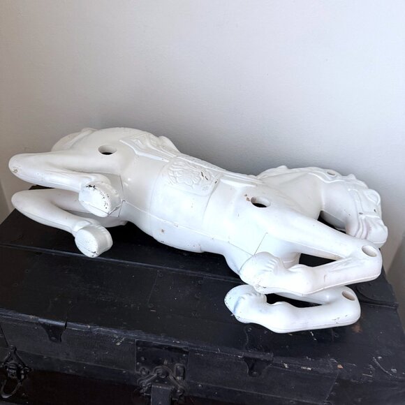 Vintage 1960s Wonder Horse Fiberglass Carousel Horse 2ft Ready to Paint DIY - Picture 10 of 15